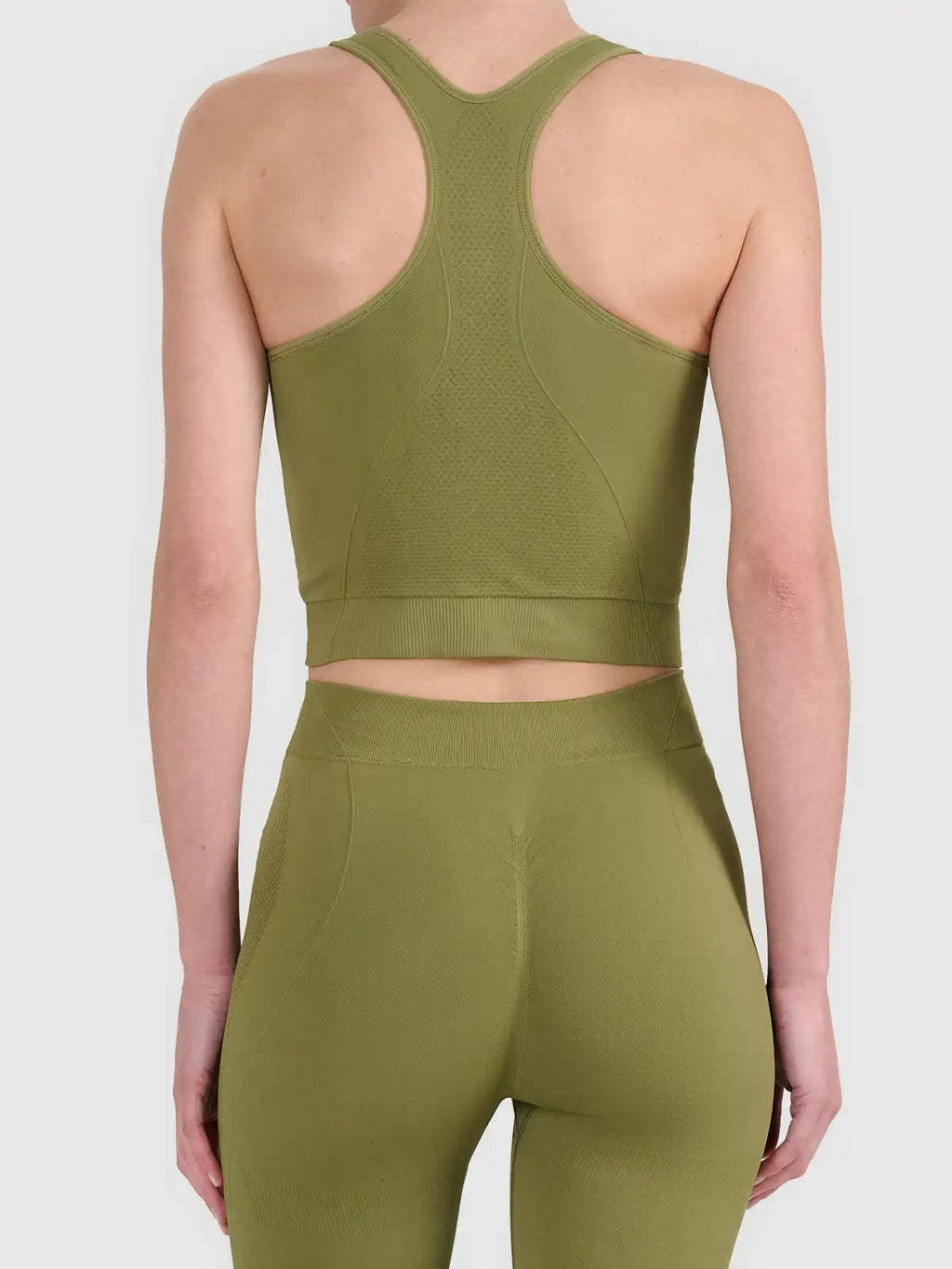 Top de Yoga Feminino Slim Quick Dry - Verde Oliva | 4F