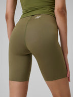 Bermuda Legging Feminina Yoga - Verde oliva | 4F