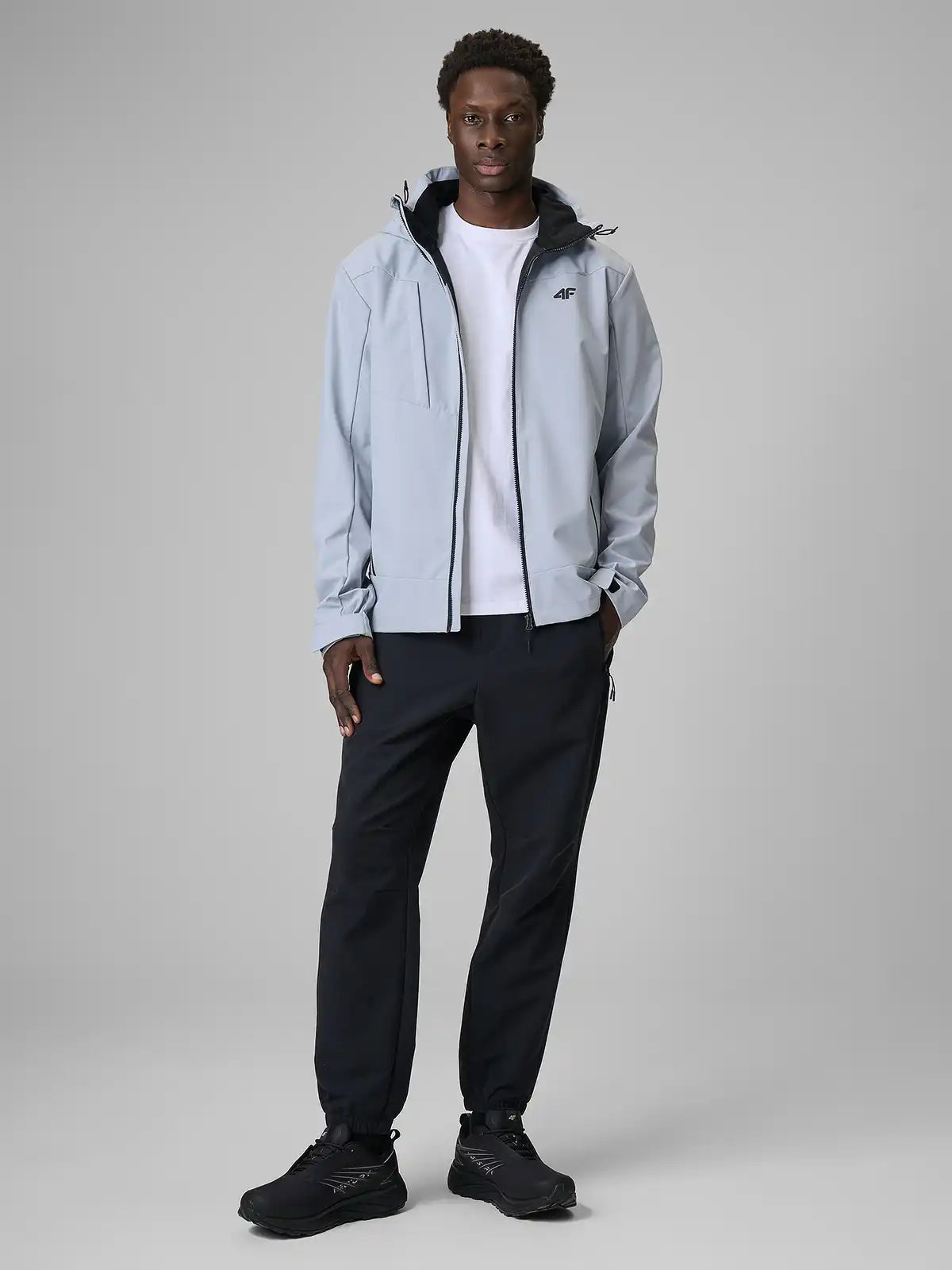 Jaqueta Softshell Masculina com Membrana 5000 - Cinza | 4F
