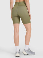Bermuda Legging Feminina Yoga - Verde oliva | 4F
