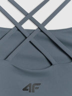 Top Cropped Feminino Yoga Quick-drying - Azul Marinho | 4F