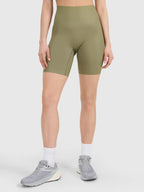 Bermuda Legging Feminina Yoga - Verde oliva | 4F