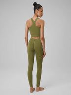 Legging Esportiva Feminina Yoga - Verde oliva | 4F