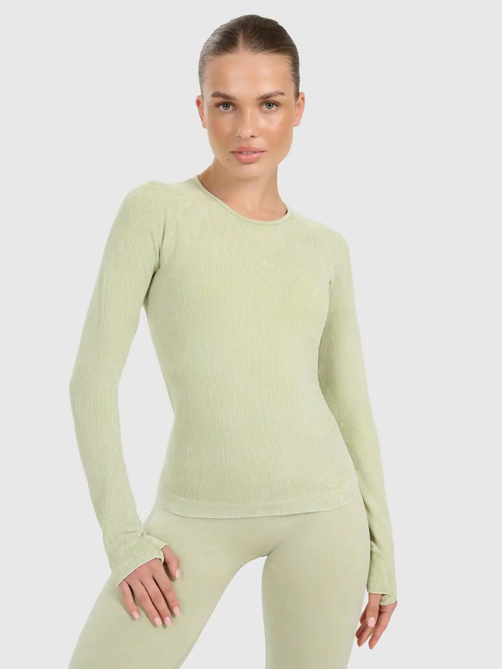 Camiseta Manga Longa FNK Yoga - Verde Claro | 4F