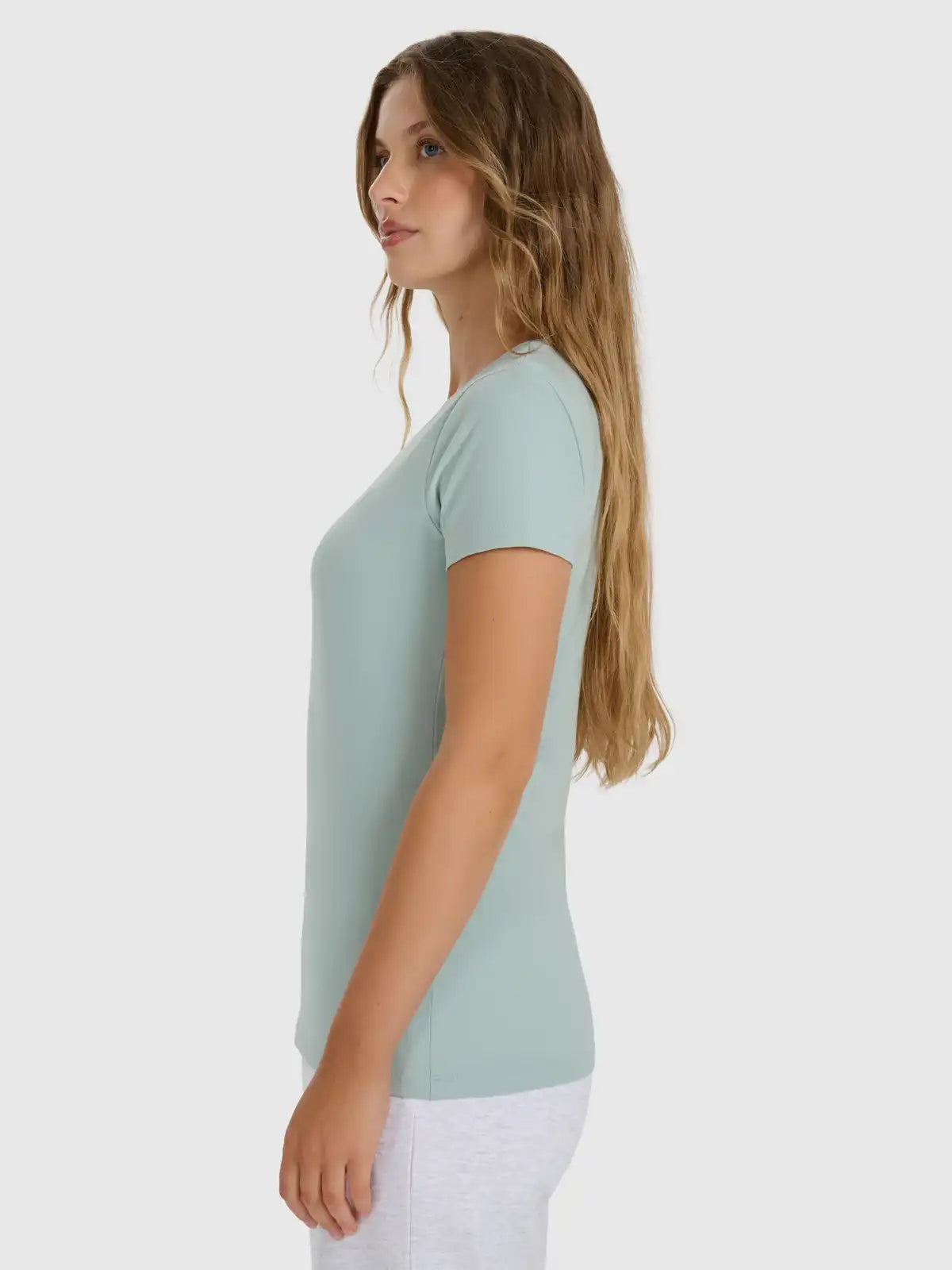 Camiseta Sportstyle slim - Verde Menta | 4F