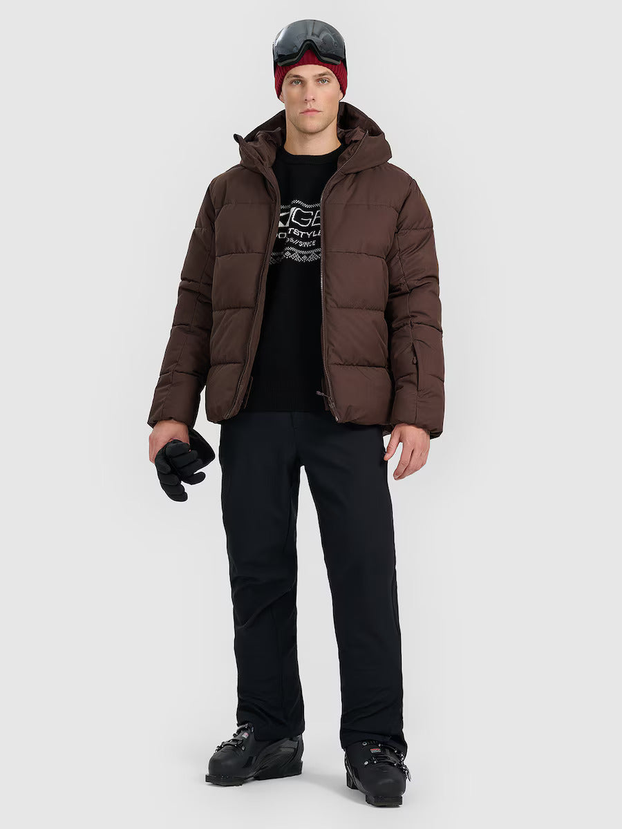 Jaqueta de Esqui Masculina com Membrana 5000 - Marrom | 4F