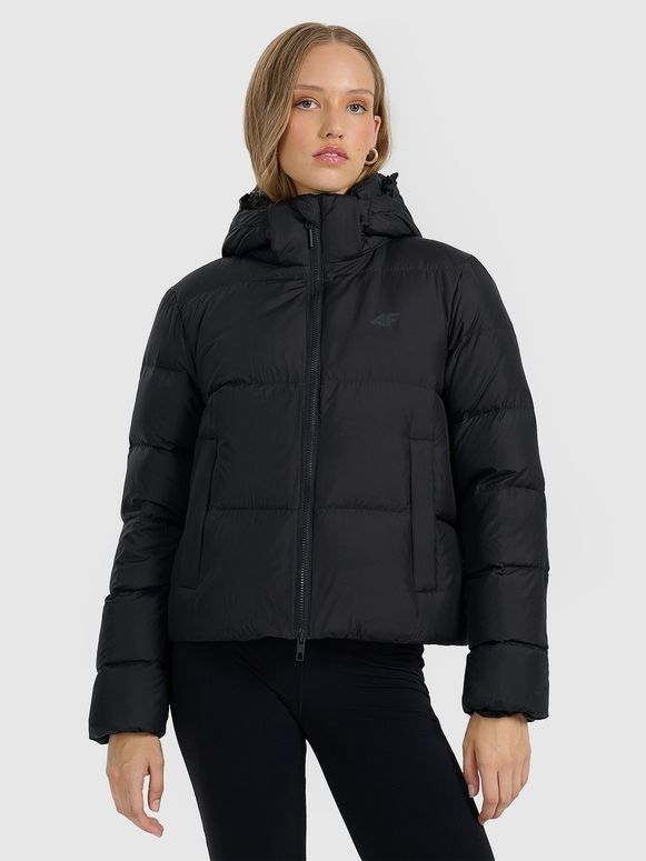Jaqueta Puffer com Pluma Natural Feminina Multi Active Outdoor - Preto | 4F