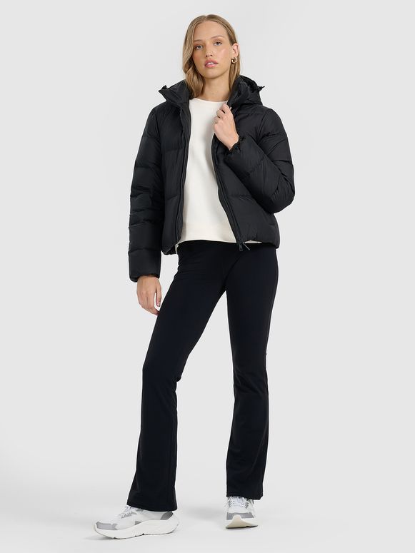 Jaqueta Puffer com Pluma Natural Feminina Multi Active Outdoor - Preto | 4F