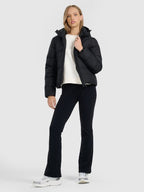 Jaqueta Puffer com Pluma Natural Feminina Multi Active Outdoor - Preto | 4F
