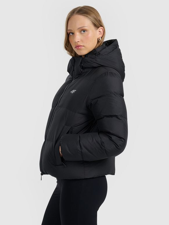 Jaqueta Puffer com Pluma Natural Feminina Multi Active Outdoor - Preto | 4F