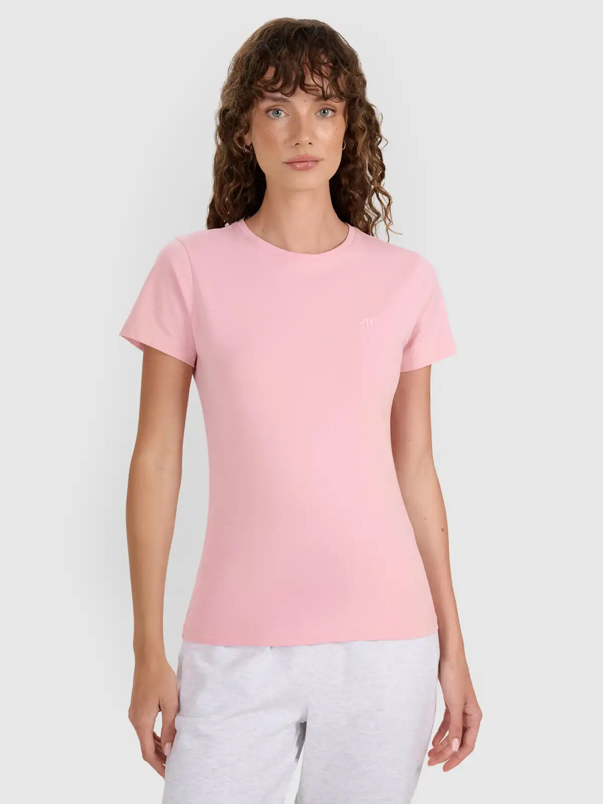 Camiseta Sportstyle slim - Rosa Claro | 4F