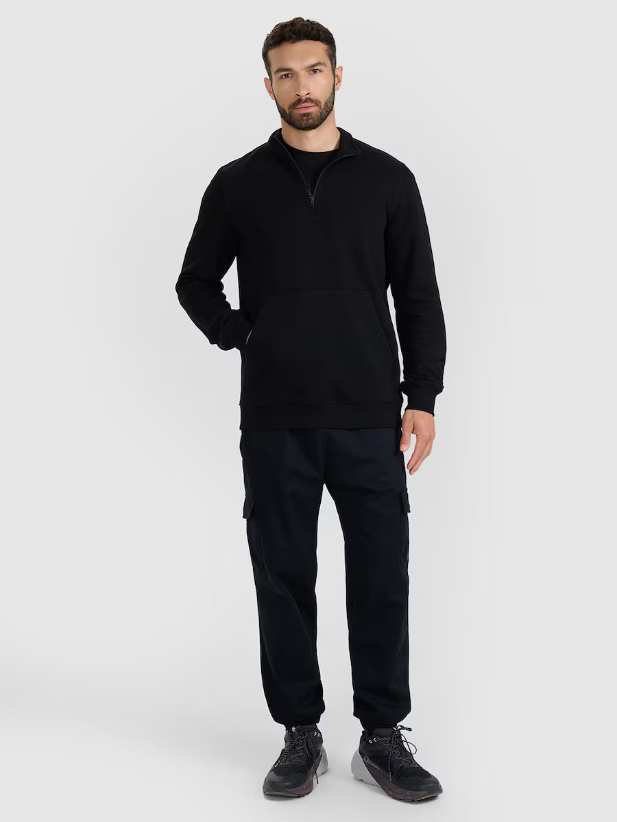 Moletom Masculino Fechado sem Capuz - Preto | 4F