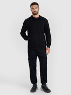 Moletom Masculino Fechado sem Capuz - Preto | 4F
