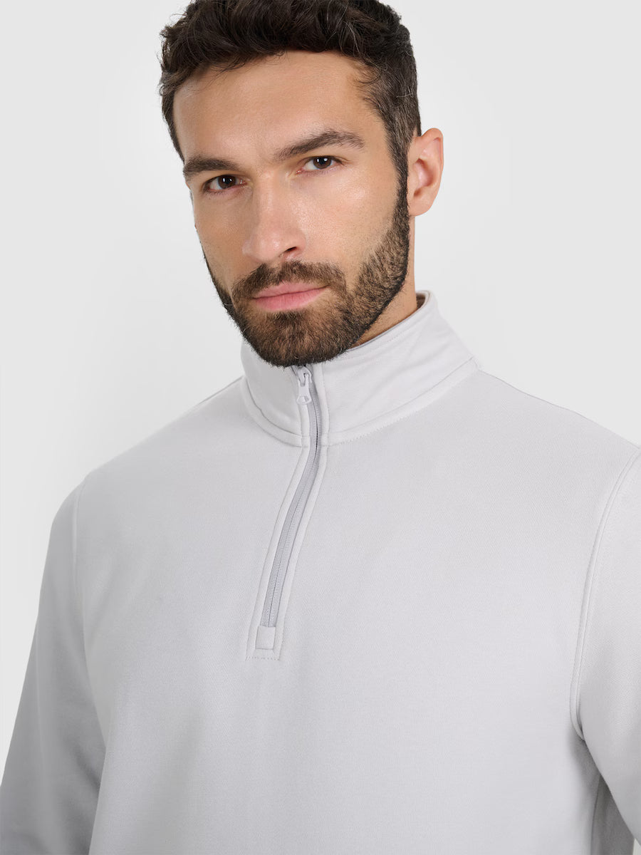 Moletom Masculino Fechado sem Capuz - Cinza Claro | 4F