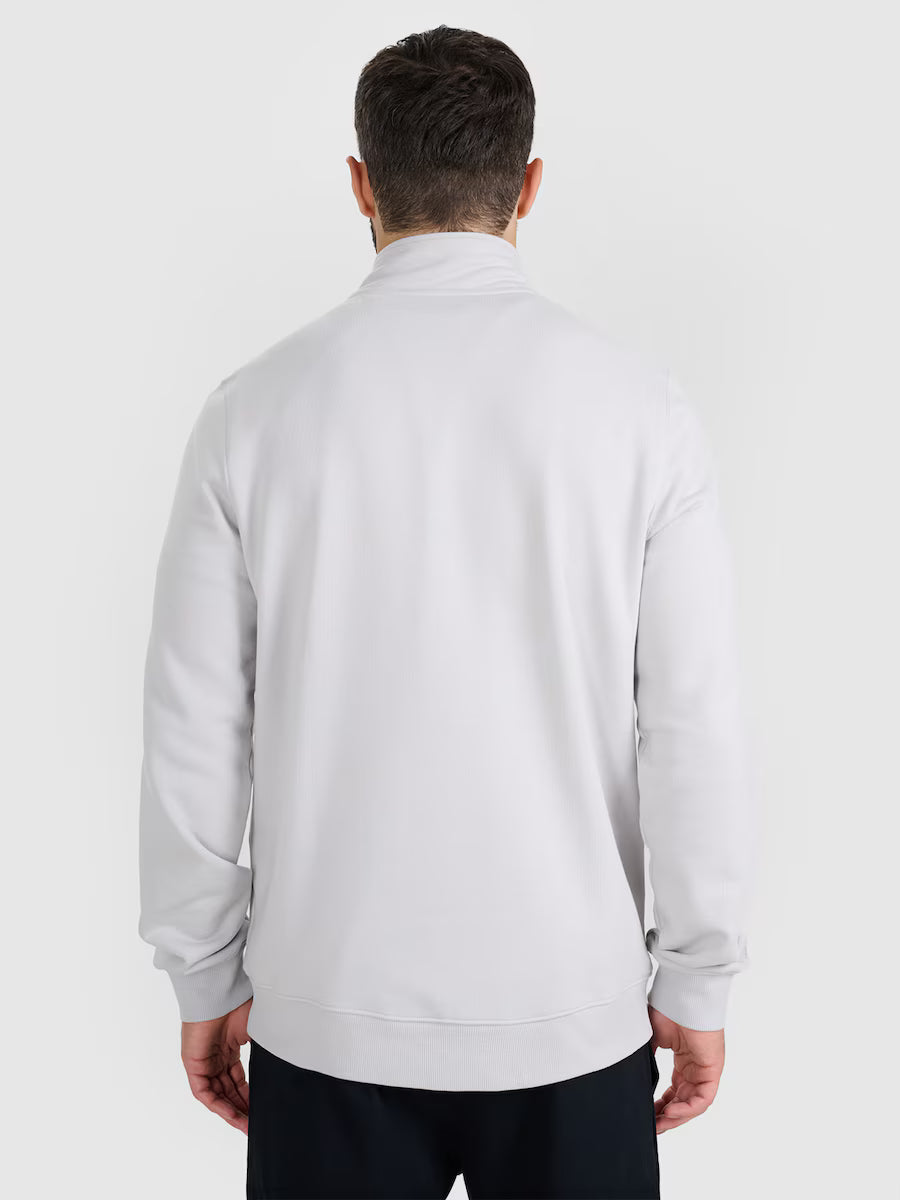 Moletom Masculino Fechado sem Capuz - Cinza Claro | 4F