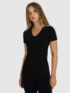 Camiseta Sportstyle slim - Preta | 4F