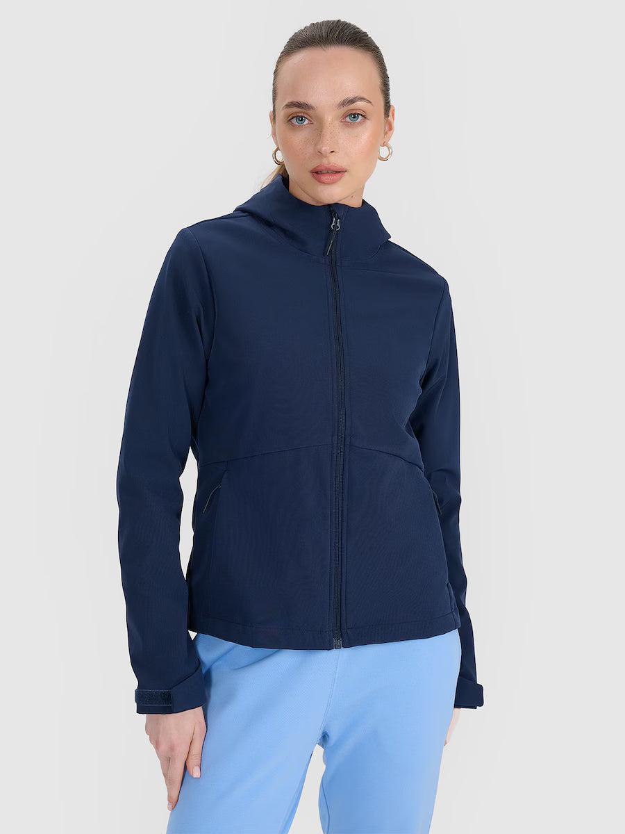 Jaqueta Softshell Feminina Corta-Vento com Membrana 5000 - Azul escuro | 4F