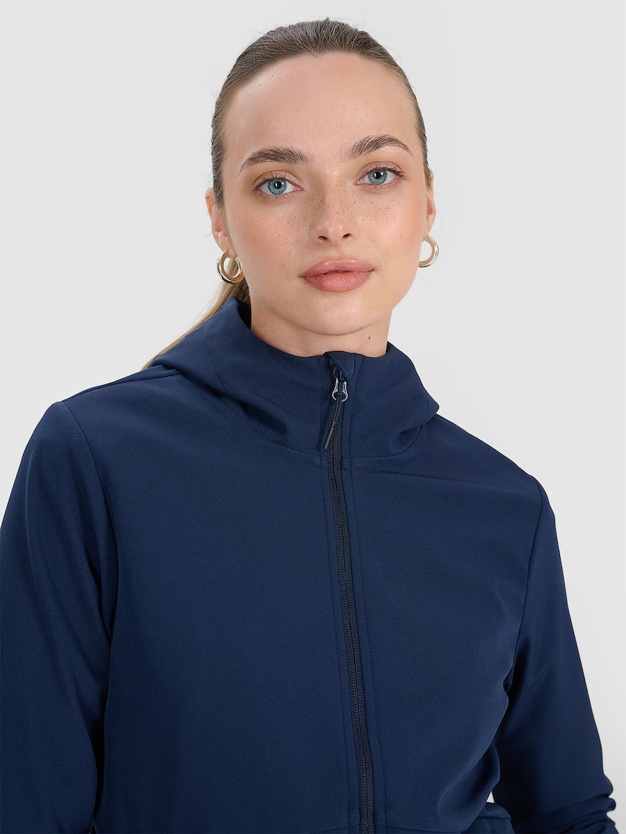Jaqueta Softshell Feminina Corta-Vento com Membrana 5000 - Azul escuro | 4F
