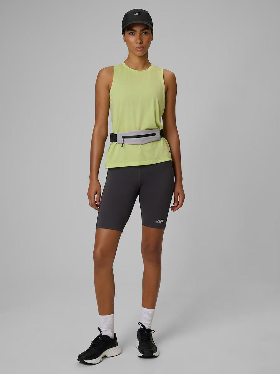 Bermuda Feminina de Compressão Running Quick Dry - Cinza | 4F