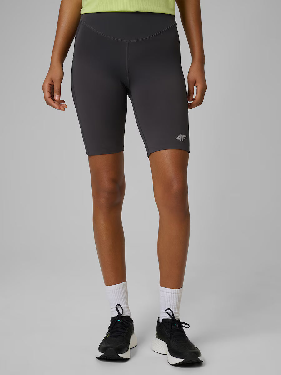 Bermuda Feminina de Compressão Running Quick Dry - Cinza | 4F