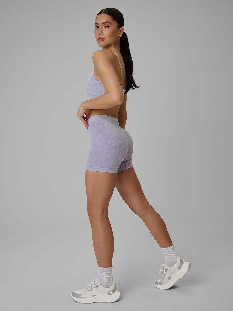 Bermuda Feminina de Treino Seamless Sem Costura - Roxo | 4F