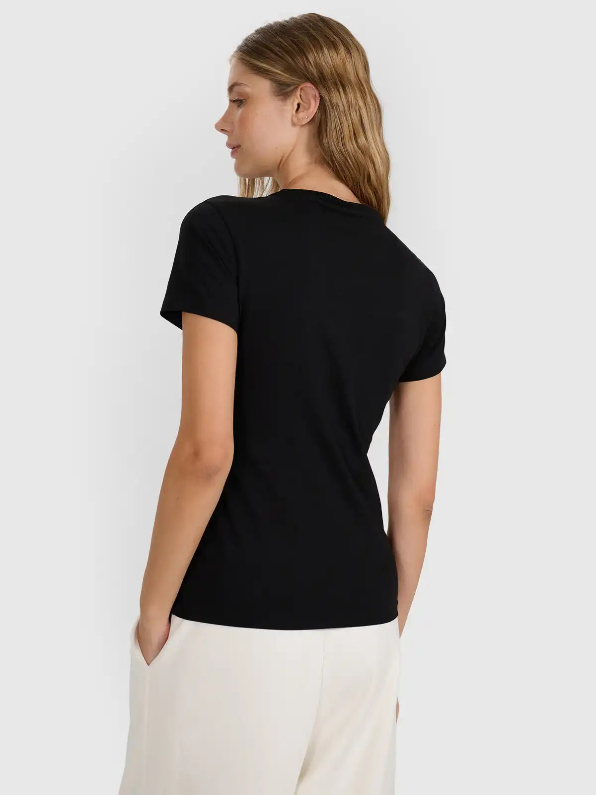 Camiseta Sportstyle slim - Preta | 4F
