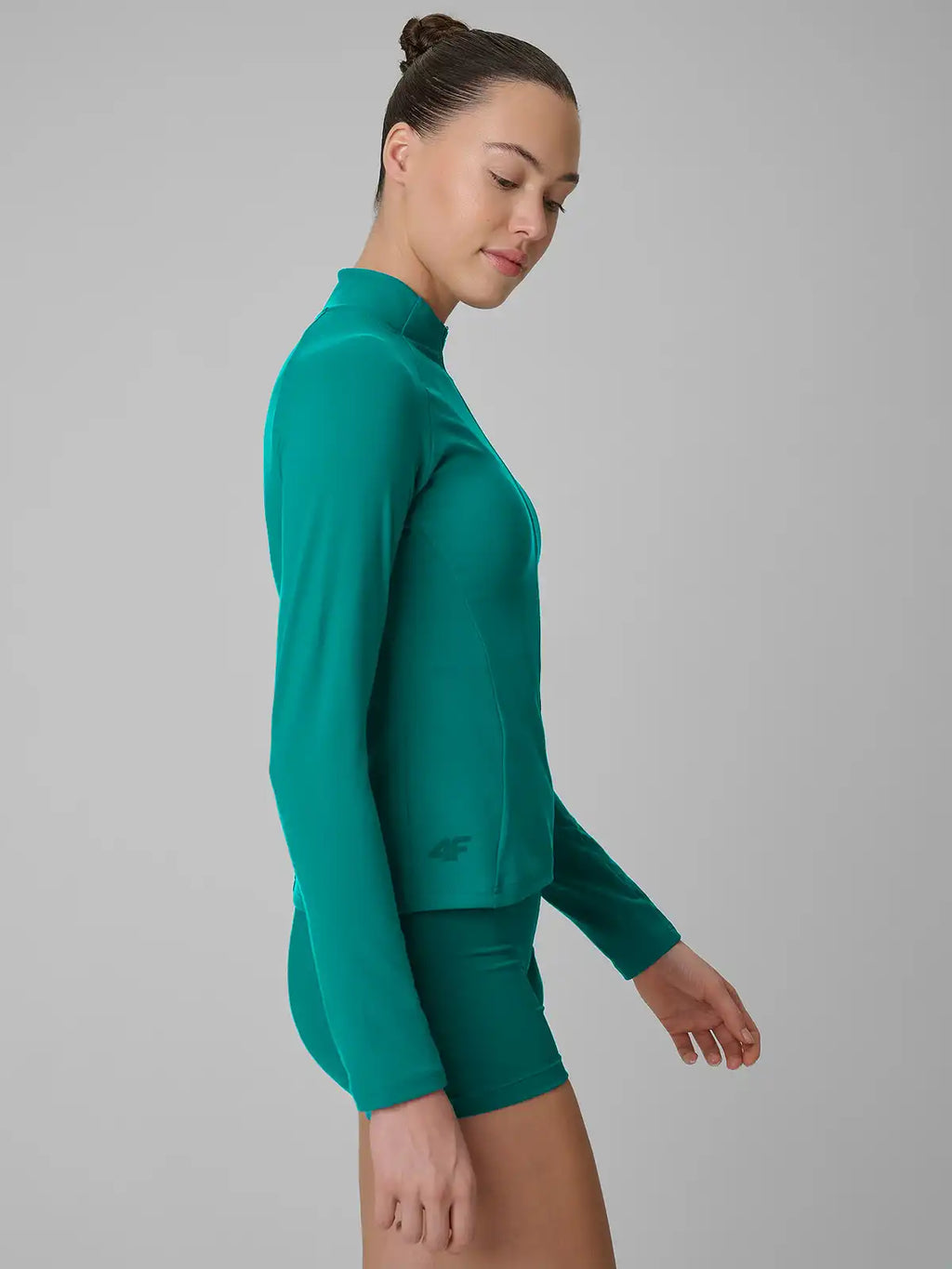 Moletom Esportivo Feminino Quick-Drying Multi Active - Verde petróleo | 4F