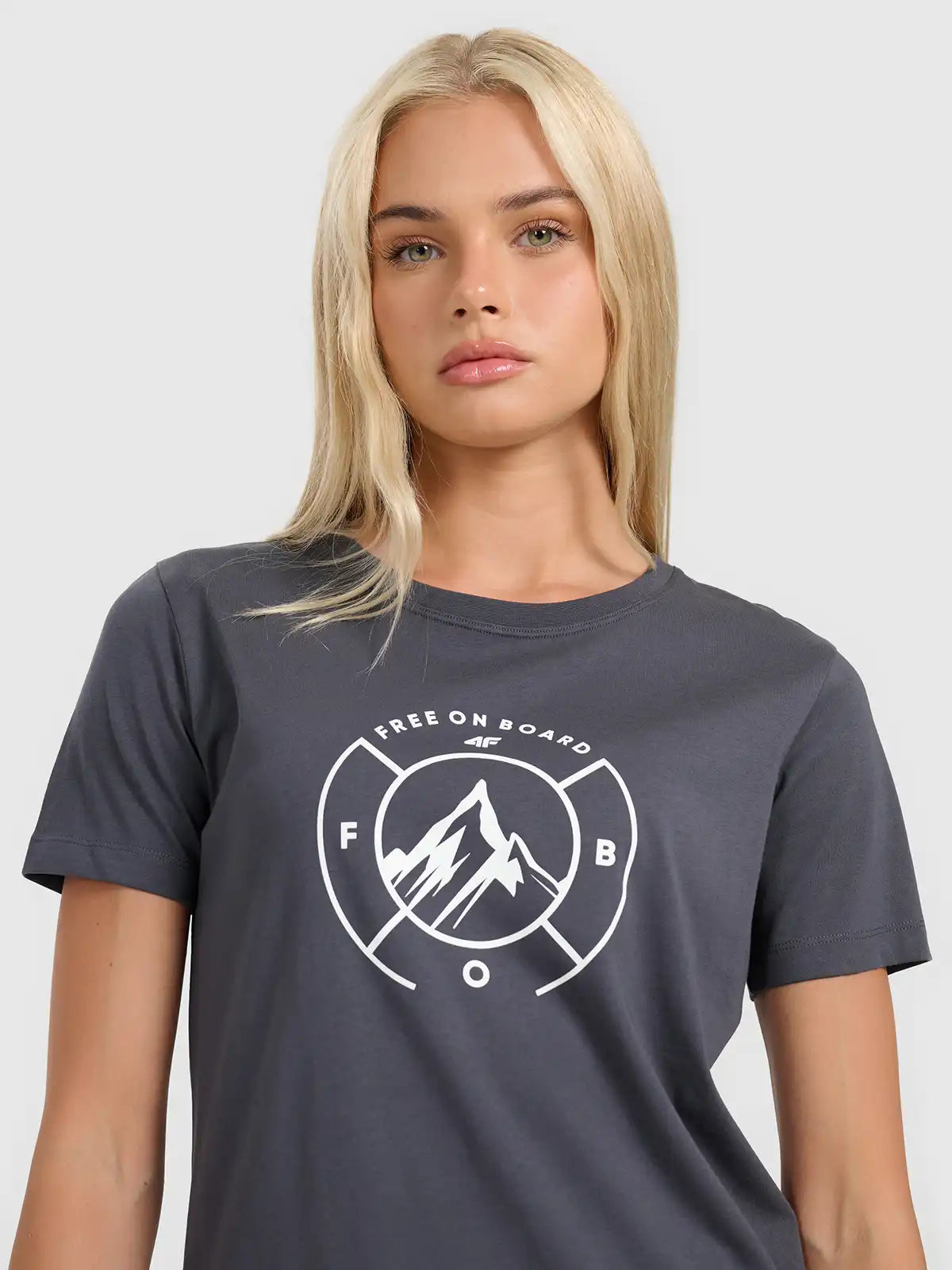 Camiseta Sportstyle regular - Chumbo | 4F