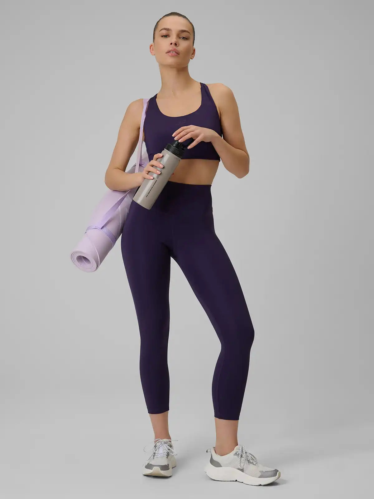 Legging Esportiva Feminina Quick-Drying Multi Active - Roxo escuro | 4F