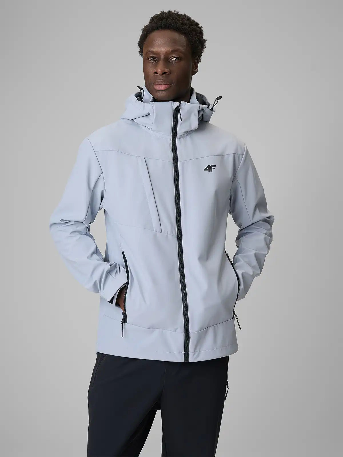 Jaqueta Softshell Masculina com Membrana 5000 - Cinza | 4F