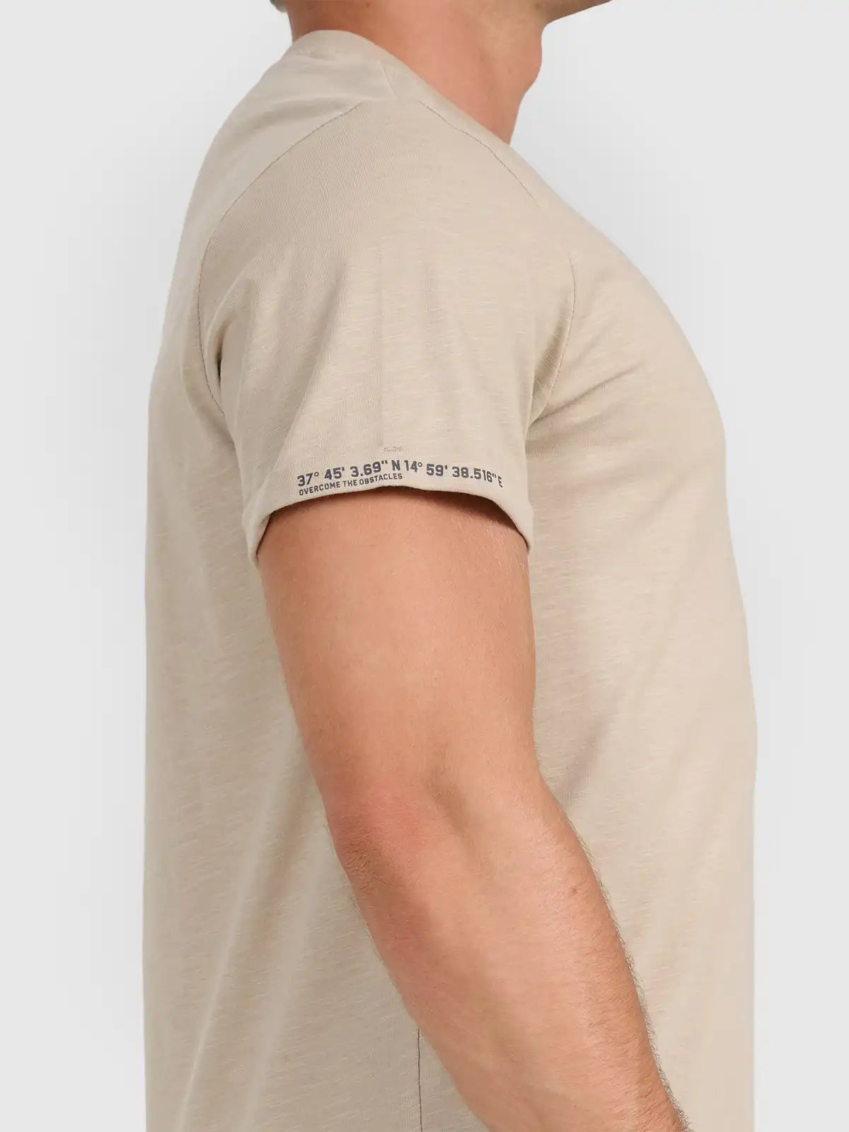 Camiseta Masculina Sportstyle - Bege | 4F