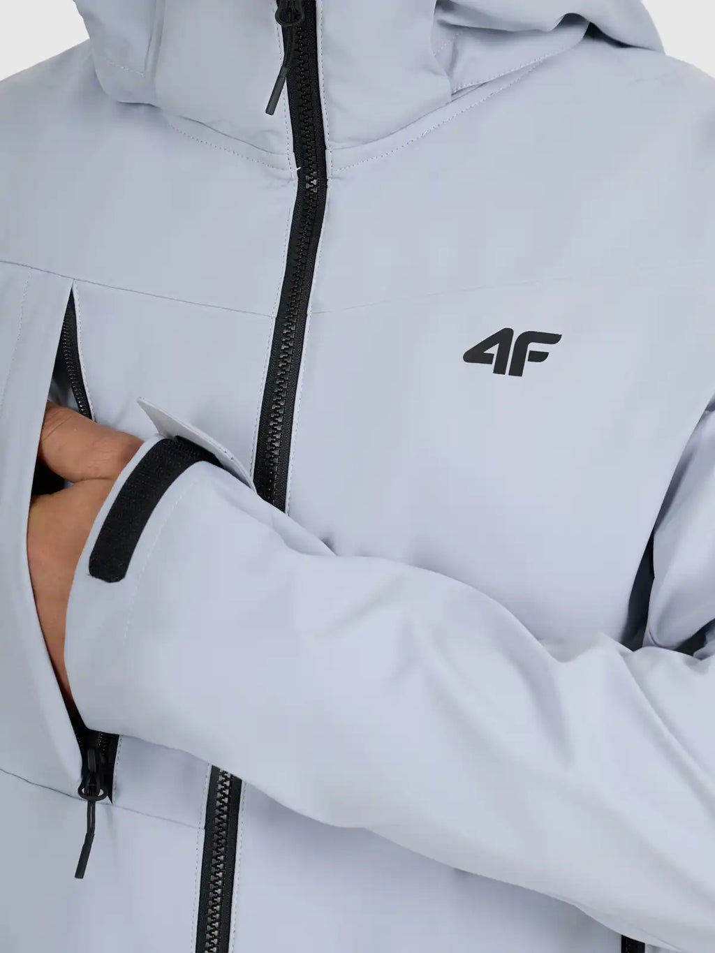 Jaqueta Softshell Masculina com Membrana 5000 - Cinza | 4F