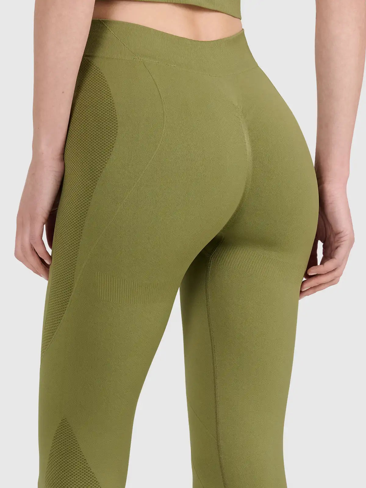 Legging Esportiva Feminina Yoga - Verde oliva | 4F
