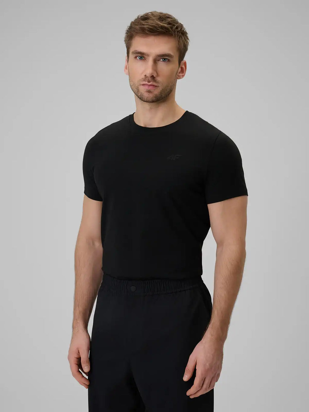 Camiseta Slim Masculina Sportstyle - Preto | 4F