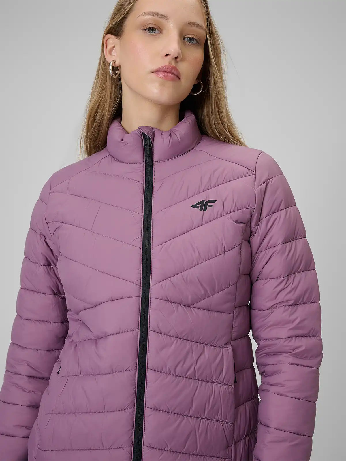 Jaqueta Puffer Feminina Sportstyle - Roxo | 4F