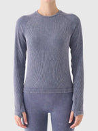 Camiseta Manga Longa FNK Yoga - Azul Escuro | 4F