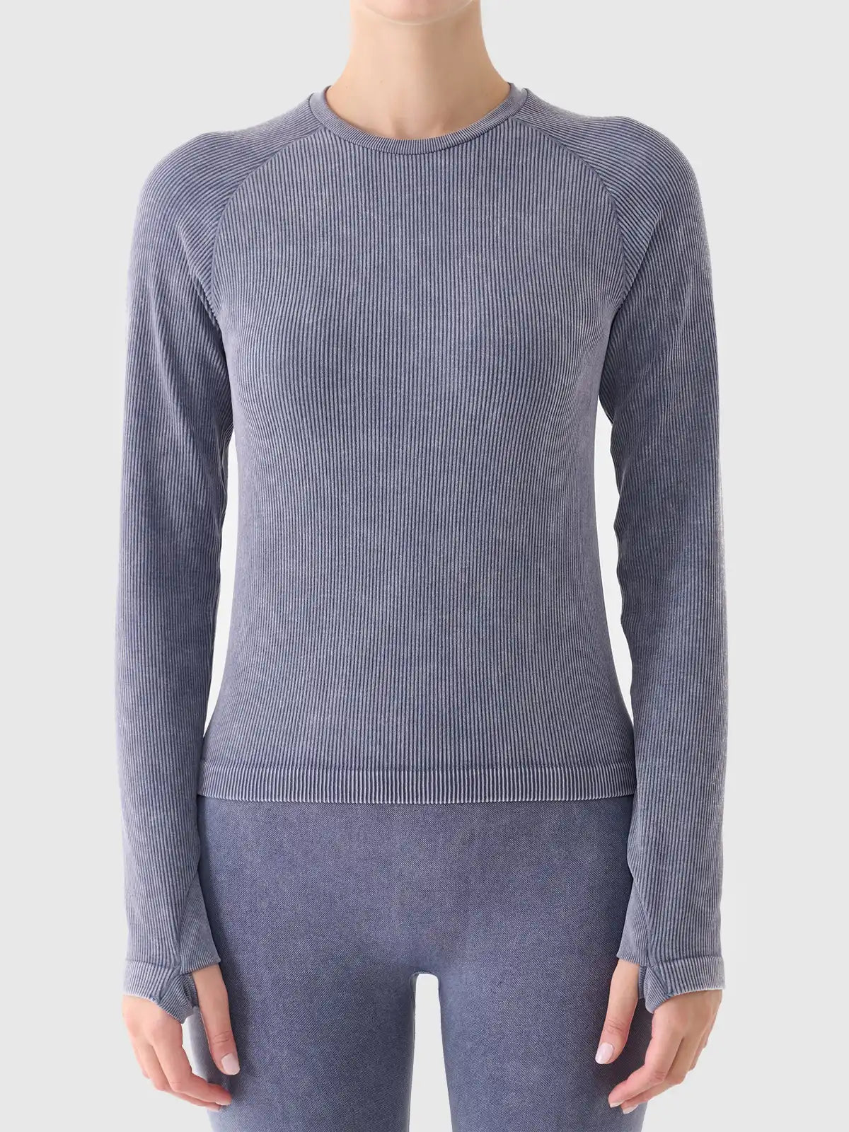 Camiseta Manga Longa FNK Yoga - Azul Escuro | 4F