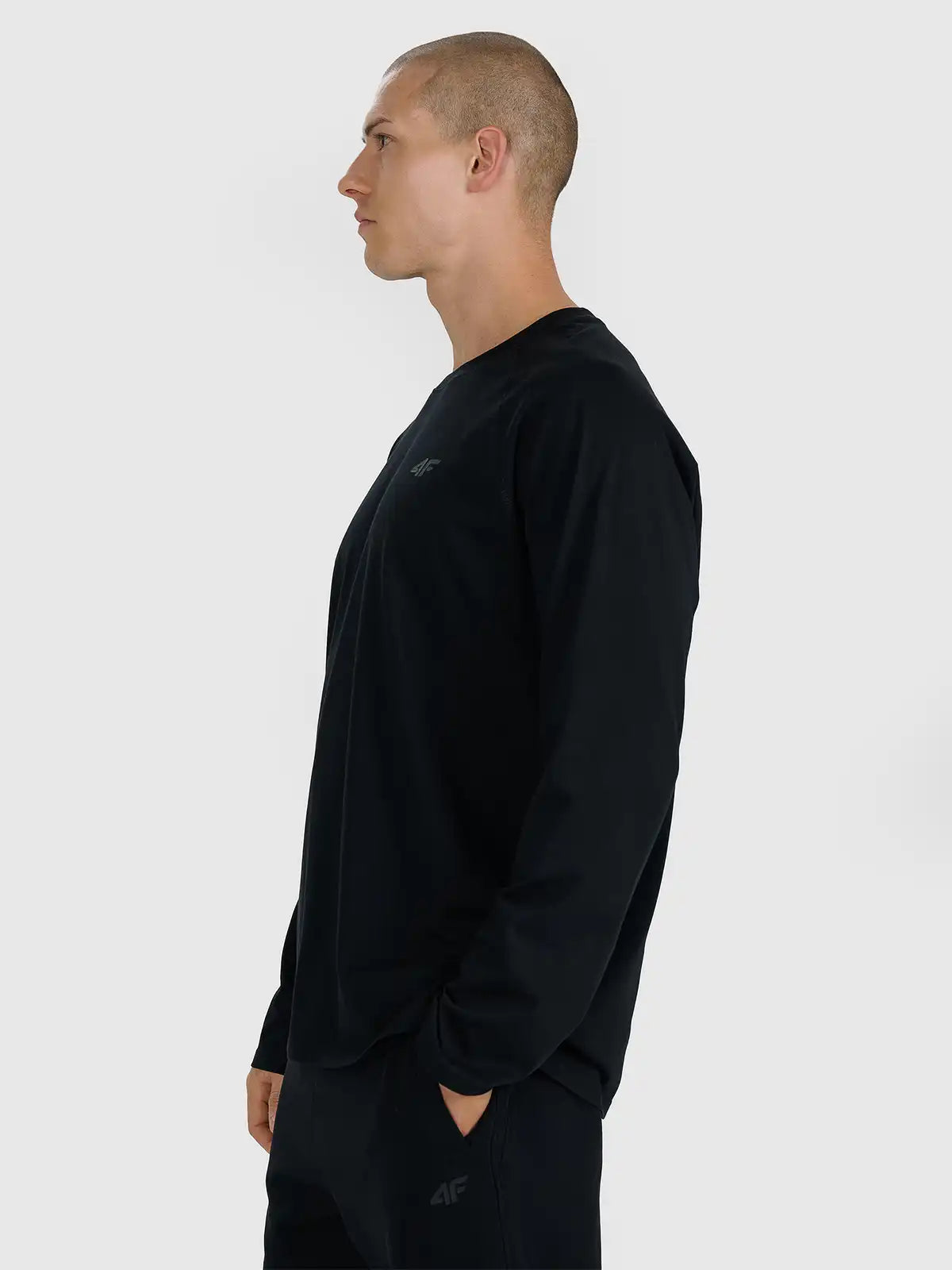 Camiseta Manga Longa Sportstyle - Preta | 4F