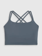 Top Cropped Feminino Yoga Quick-drying - Azul Marinho | 4F