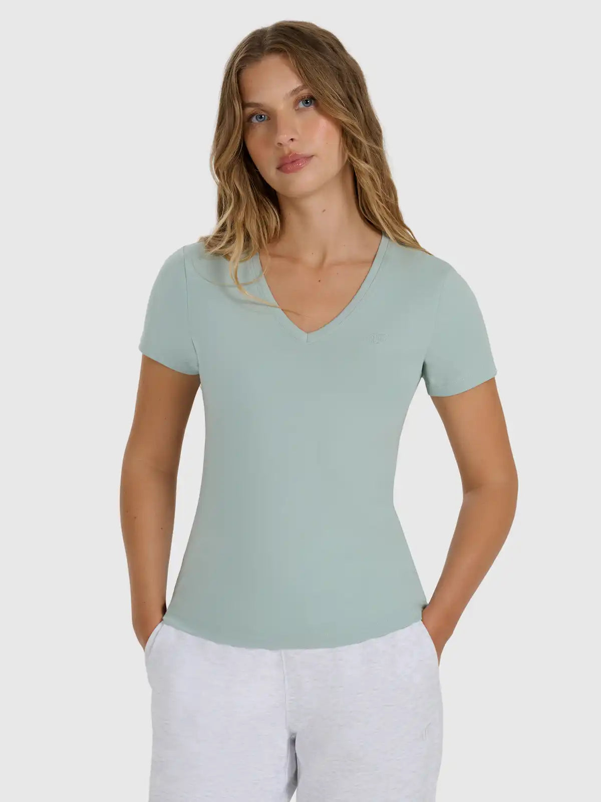 Camiseta Sportstyle slim - Verde Menta | 4F