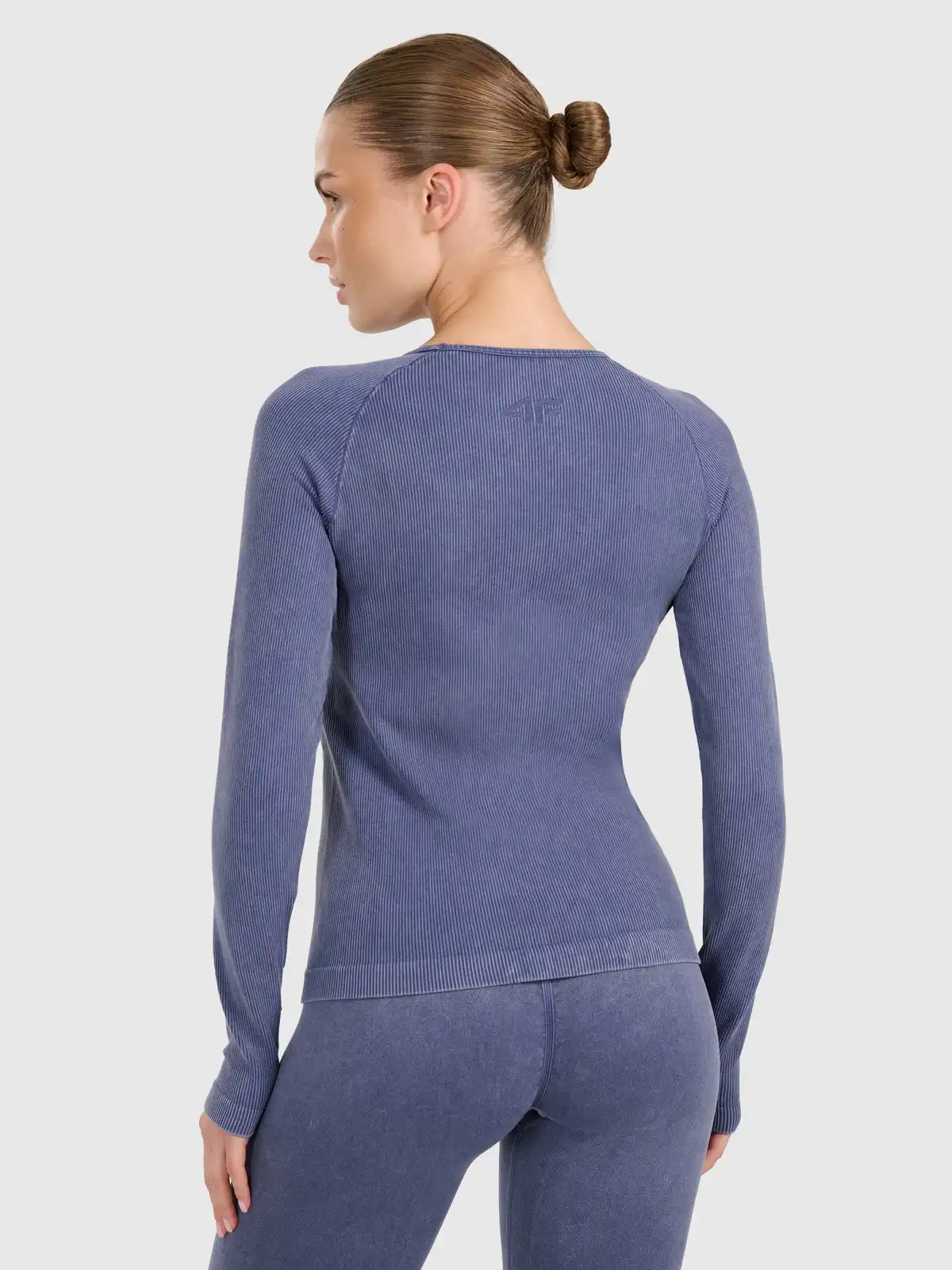 Camiseta Manga Longa FNK Yoga - Azul Escuro | 4F