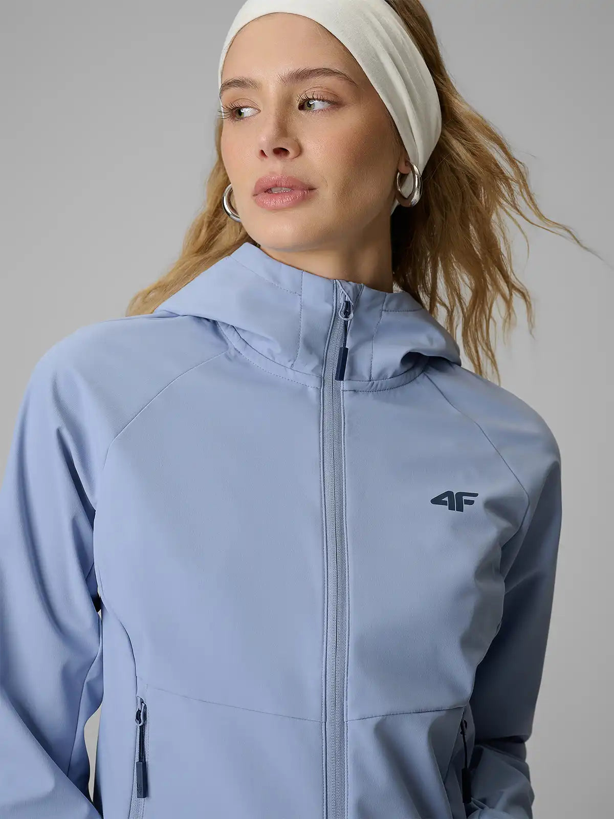 Jaqueta Softshell Feminina com Membrana 5000 Multi active - Azul Claro | 4F