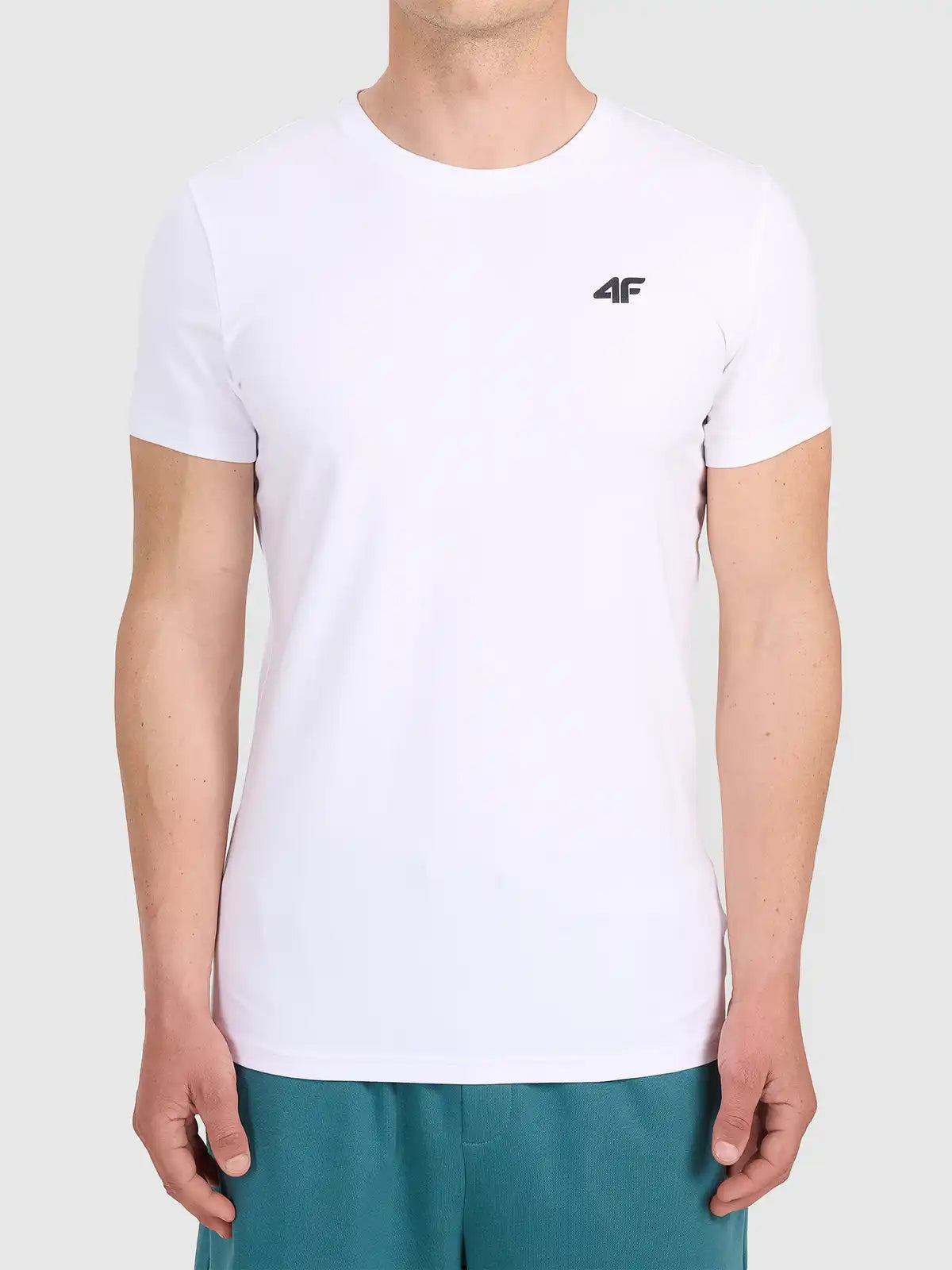 Camiseta Slim Masculina Sportstyle - Branco | 4F