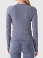 Camiseta Manga Longa FNK Yoga - Azul Escuro | 4F