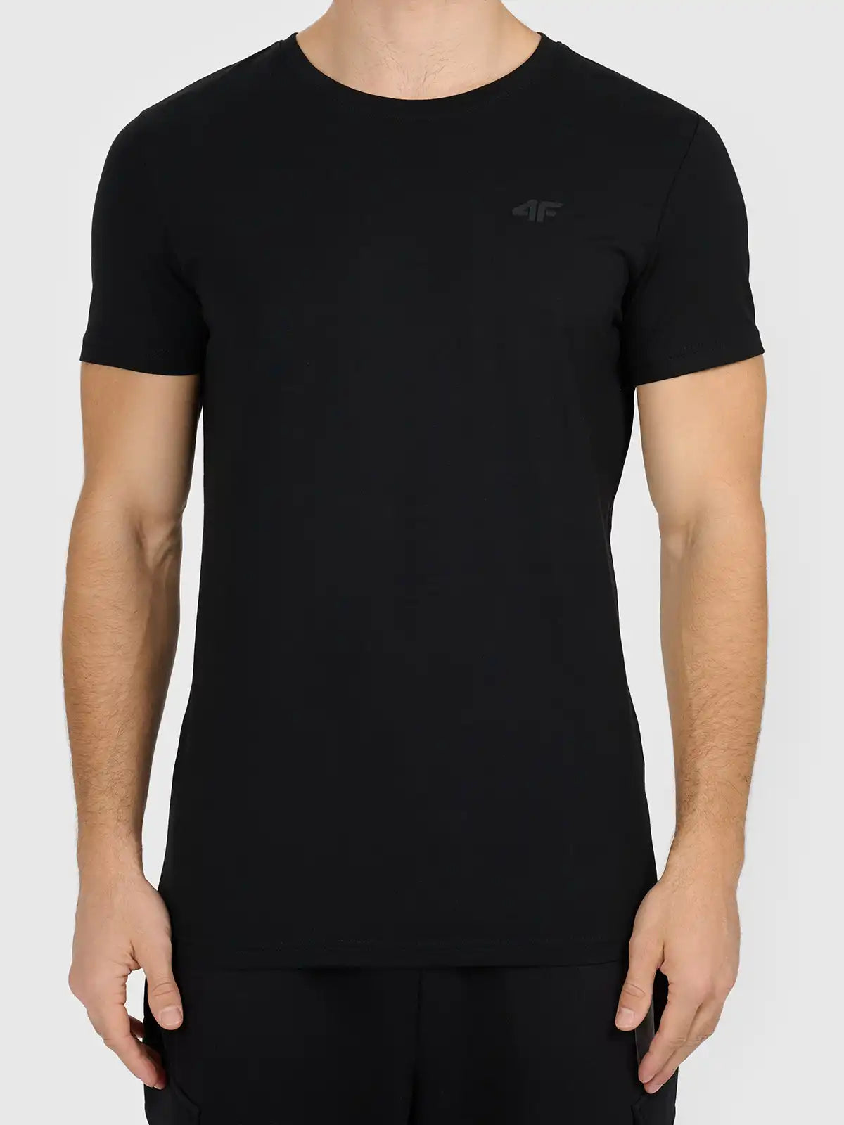 Camiseta Slim Masculina Sportstyle - Preto | 4F