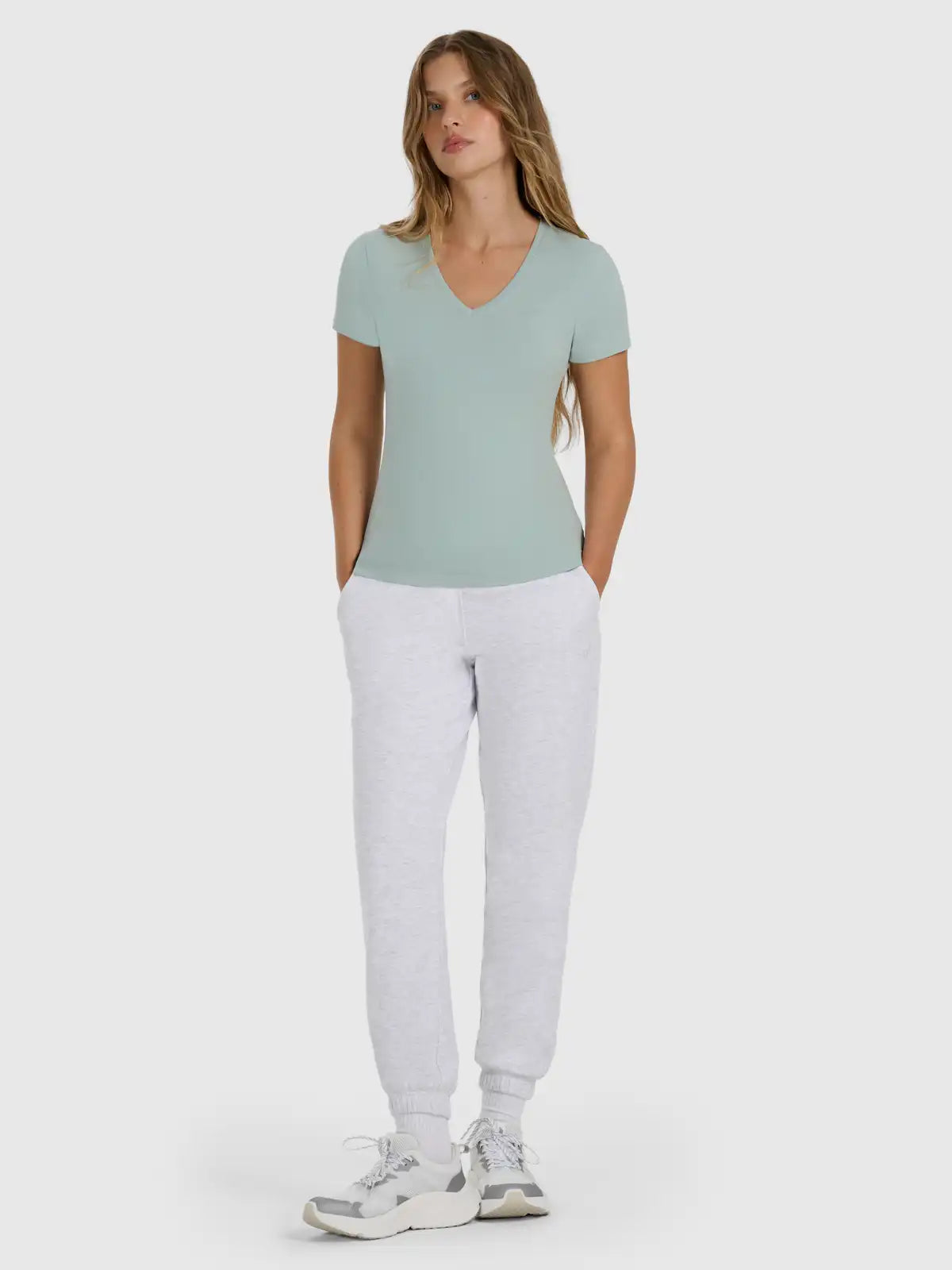 Camiseta Sportstyle slim - Verde Menta | 4F