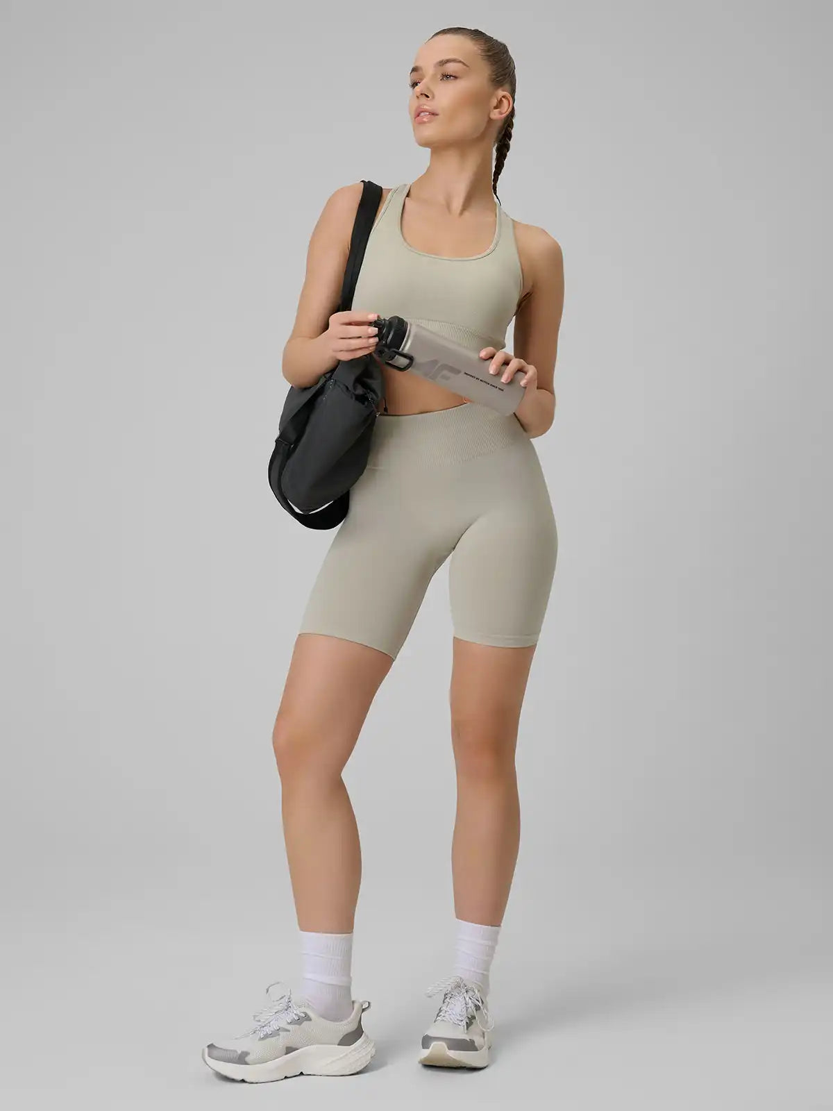 Bermuda Legging Feminina Multi Active - Creme | 4F