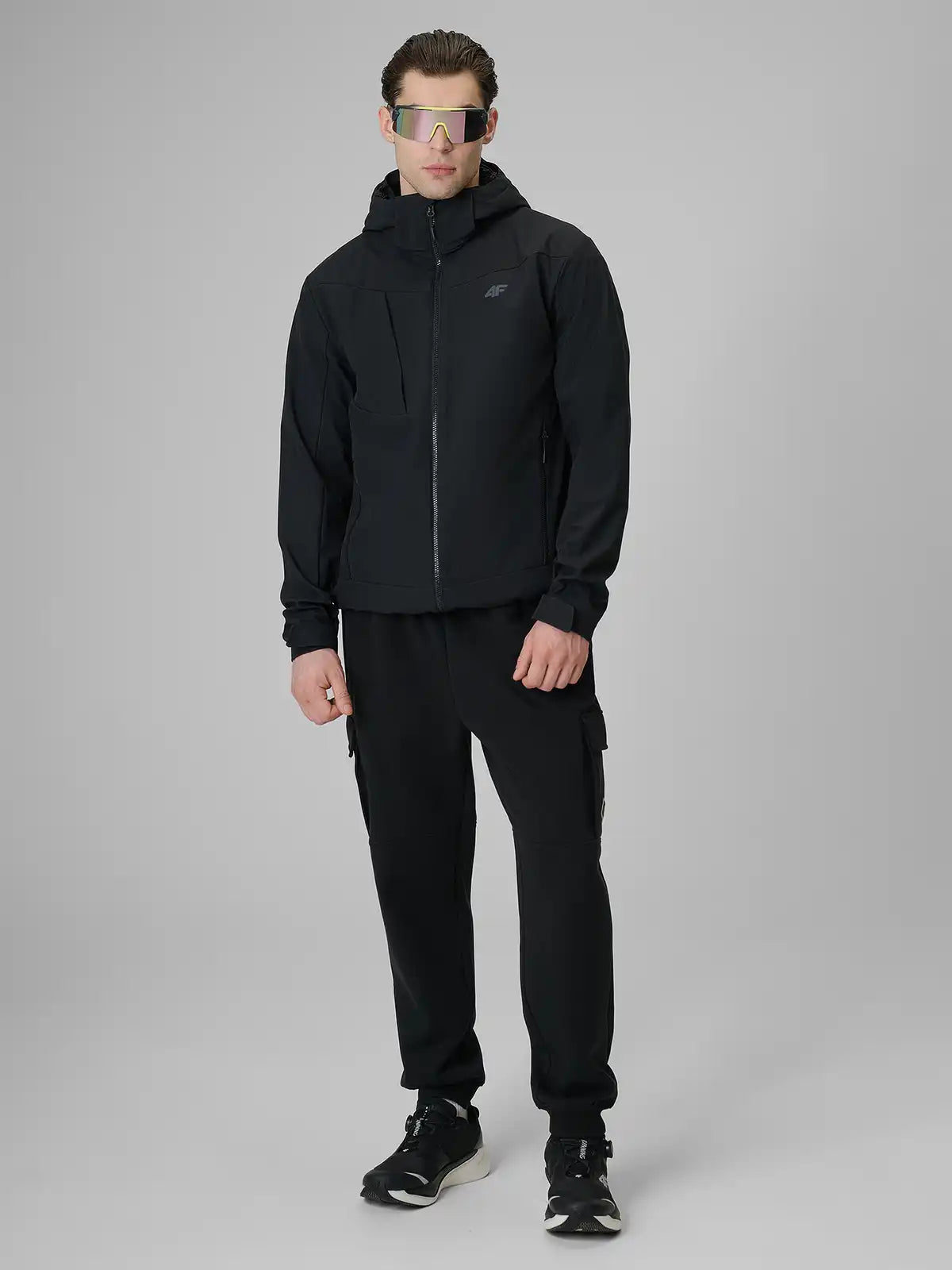 Jaqueta Softshell Masculina com Membrana 5000 - Preto | 4F