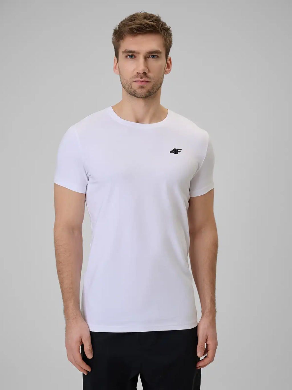 Camiseta Slim Masculina Sportstyle - Branco | 4F