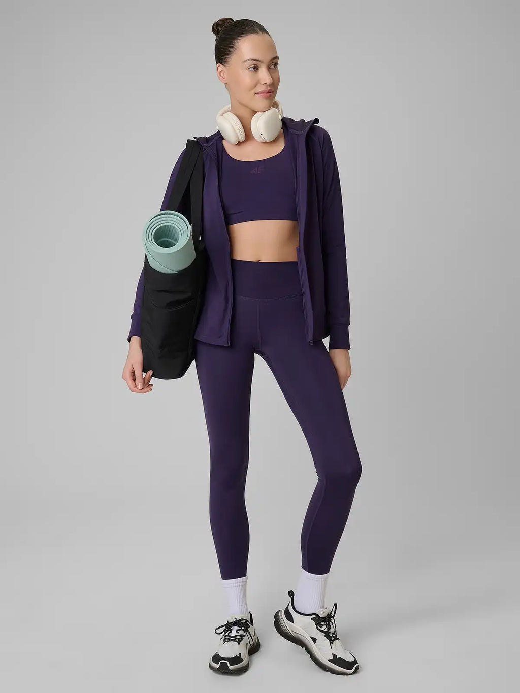 Moletom Esportivo Feminino Quick-Drying Multi Active - Roxo escuro | 4F
